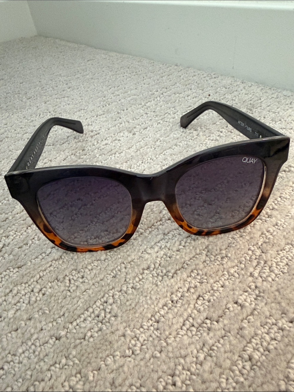Quay Australia womens Tortoiseshell Brown and Black Sunglasses